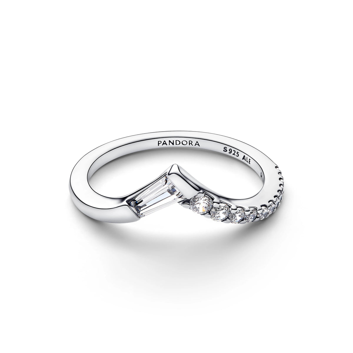 Tiara argento sterling anello with zirconia cubica trasparente - 195085C01