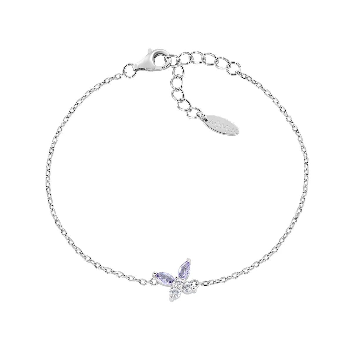 Bracciale Petali Lilla in Argento - BRBUTBBLA