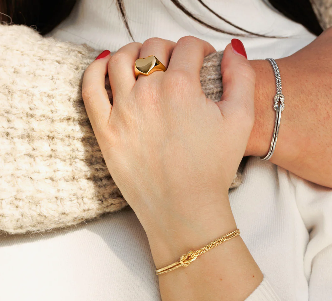 Bracciale Amen Nodo d'Amore Dorato - BRNOAMGG14