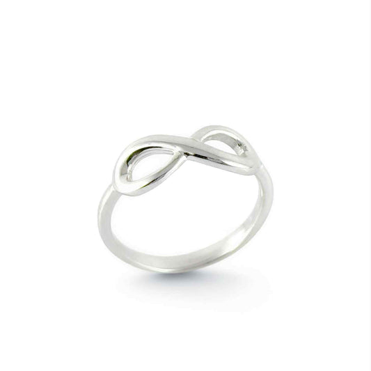 Anello con simbolo infinito in oro bianco - Simmi Gioielli - Simmi Gioiellerie - Anelli