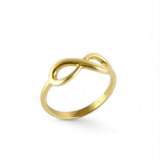 Anello con simbolo infinito in oro giallo - Simmi Gioielli - Simmi Gioiellerie - Anelli