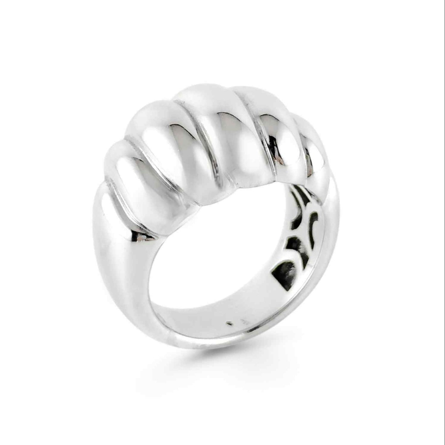 Anello croissant in oro bianco - Simmi Gioielli - Simmi Gioiellerie - Anelli