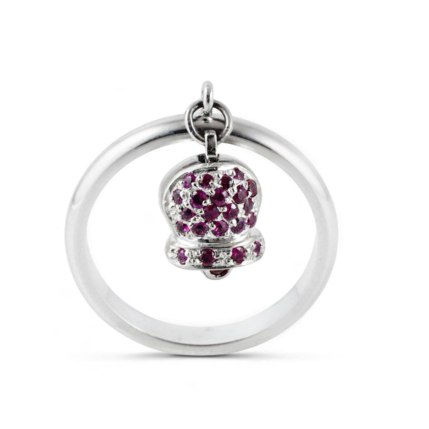 Anello da donna con campanella in oro e rubini - Simmi Gioielli - Simmi Gioiellerie - Anelli
