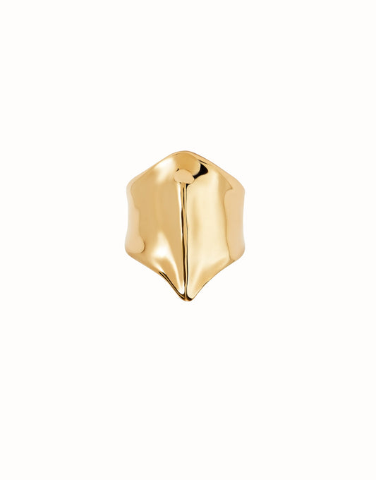 Anello unisex Uno de 50 Anello placcato oro 18k figura manta gigante - Simmi Gioiellerie - Anelli