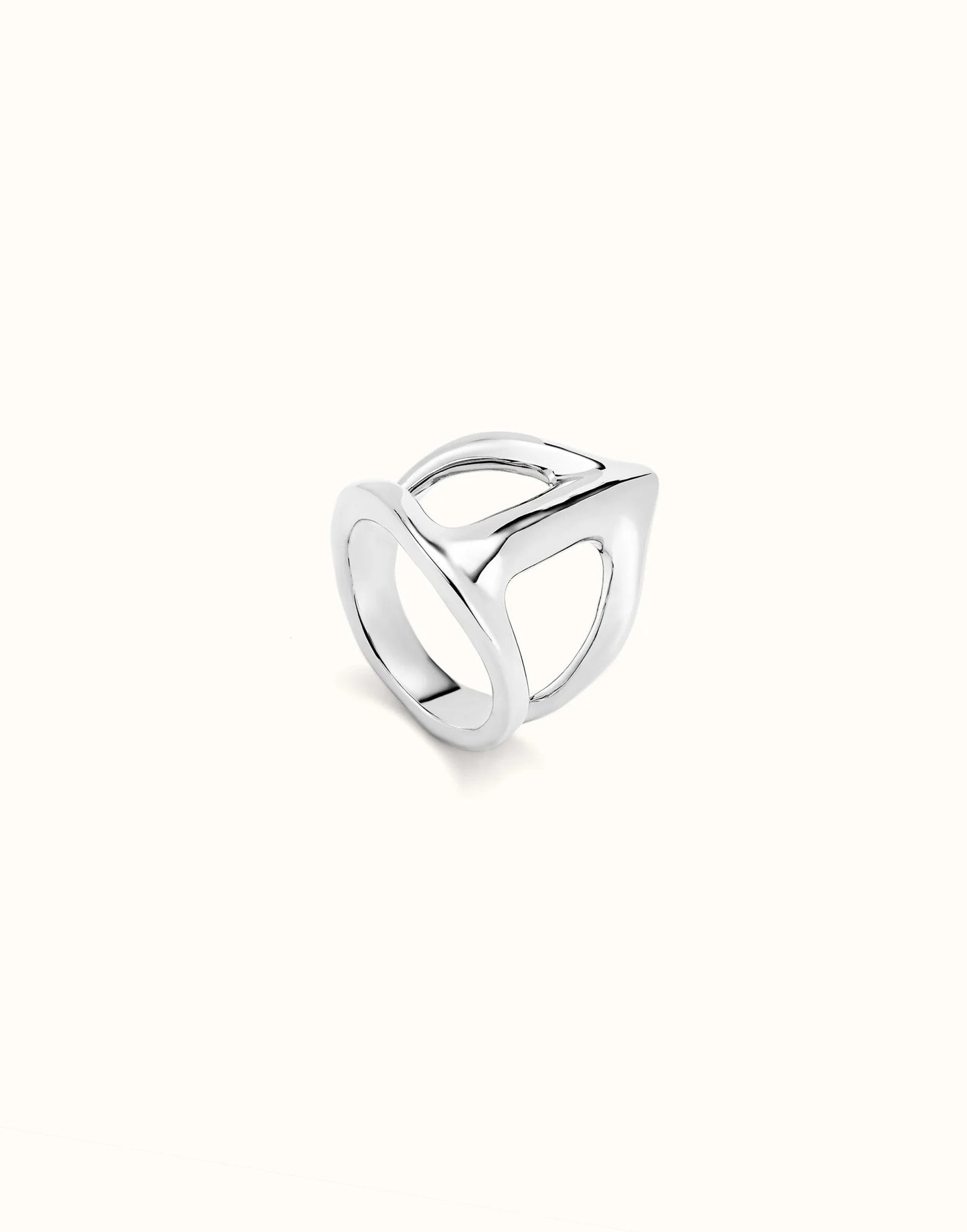 Anello Uno de 50 placcato argento Sterling a forma di manta gigante - Simmi Gioiellerie - Anelli