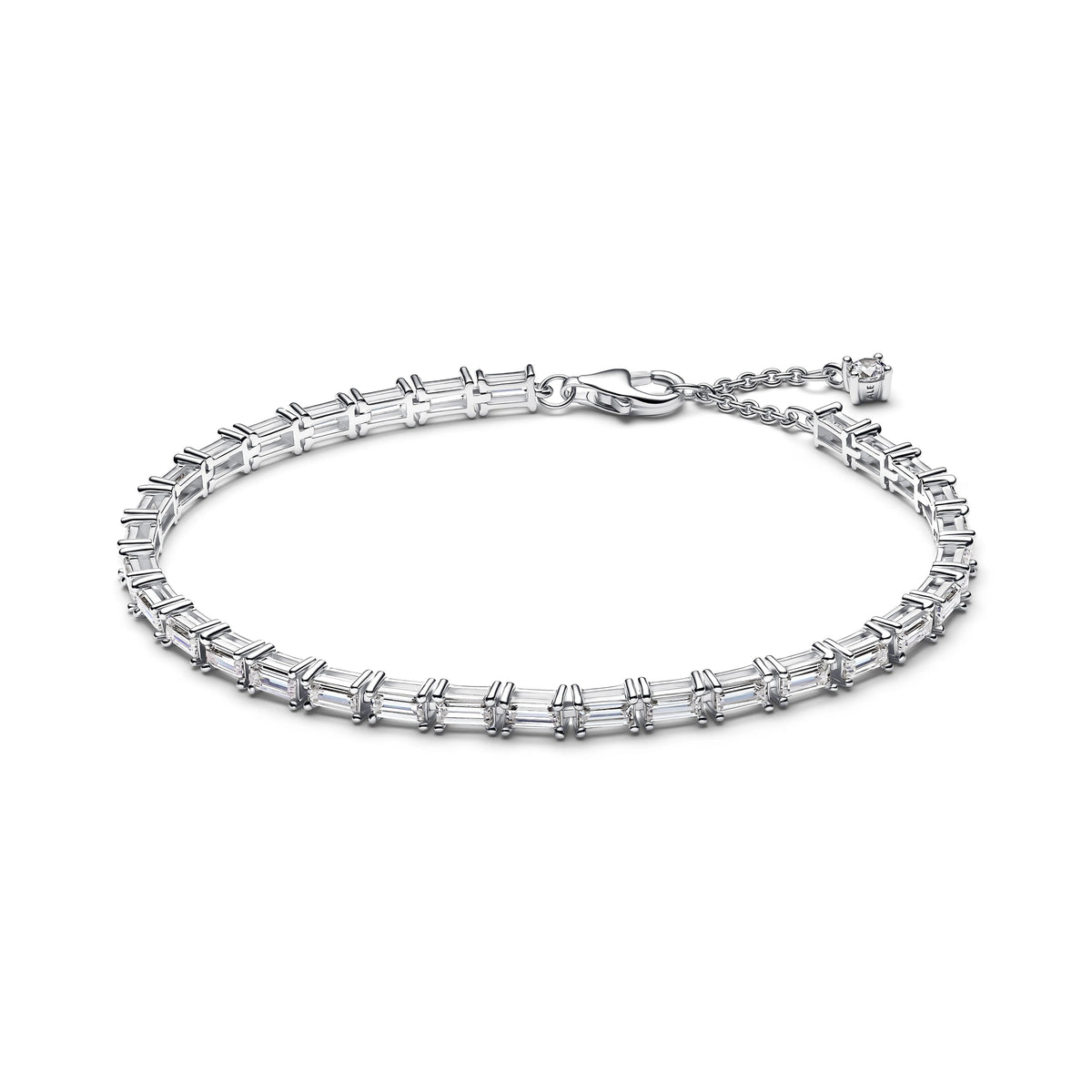 argento sterling bracciale con zirconia cubica trasparente - 595081C01 - Simmi Gioiellerie -Bracciali