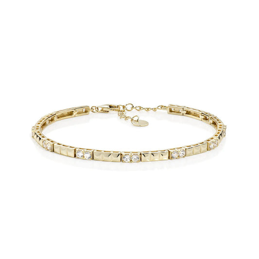 Bracciale con Zirconi e Dettagli Geometrici - BRPIGBZ - Simmi Gioiellerie - Bracciali