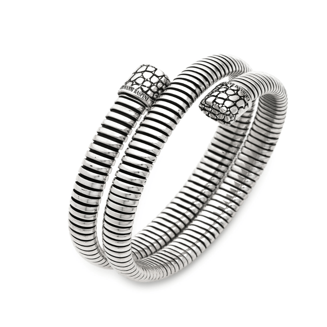 Bracciale donna Giovanni Raspini Tubogas Croco Doppio - 12327 - Simmi Gioiellerie - Bracciali