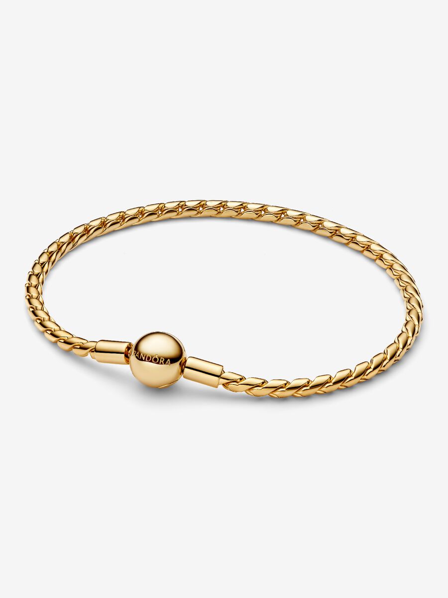 Bracciale Maglia Spiga con Chiusura a Sfera - 564028C00 - Simmi Gioiellerie - Bracciali
