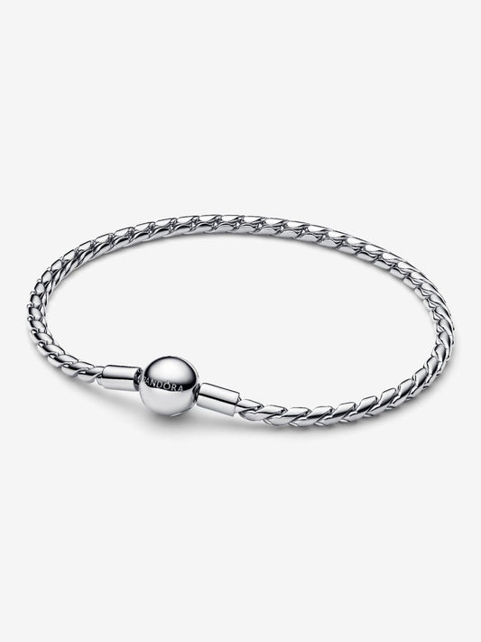 Bracciale Maglia Spiga con Chiusura a Sfera - 594028C00 - Simmi Gioiellerie - Bracciali