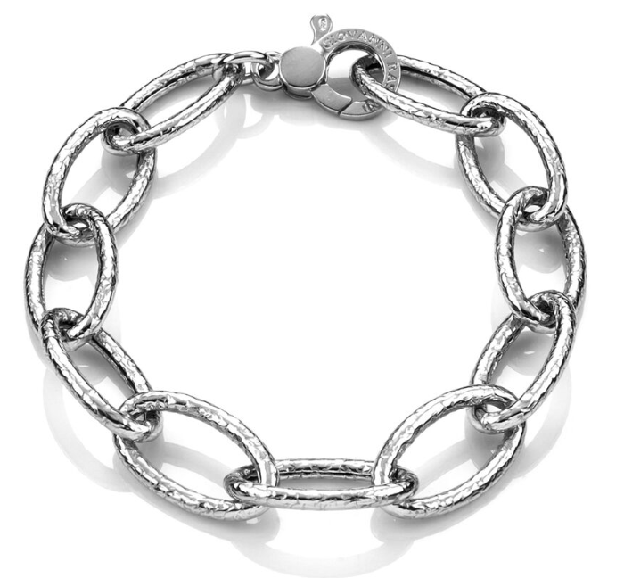 bracciale martellato ovale - 6986 - Simmi Gioiellerie - Bracciali