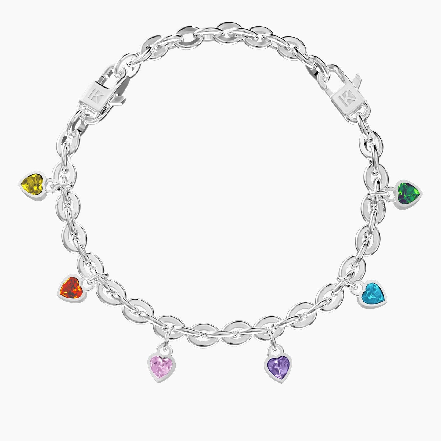 Bracciale regolabile con ciondoli e zirconi - BRACCIALE DELLA FELICITÀ - 732276 - Simmi Gioiellerie -Bracciali