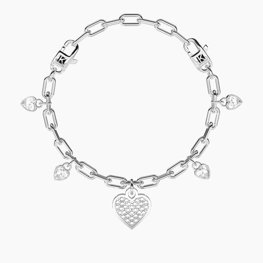 Bracciale regolabile con ciondolo cuore - 732270 - Simmi Gioiellerie - Bracciali