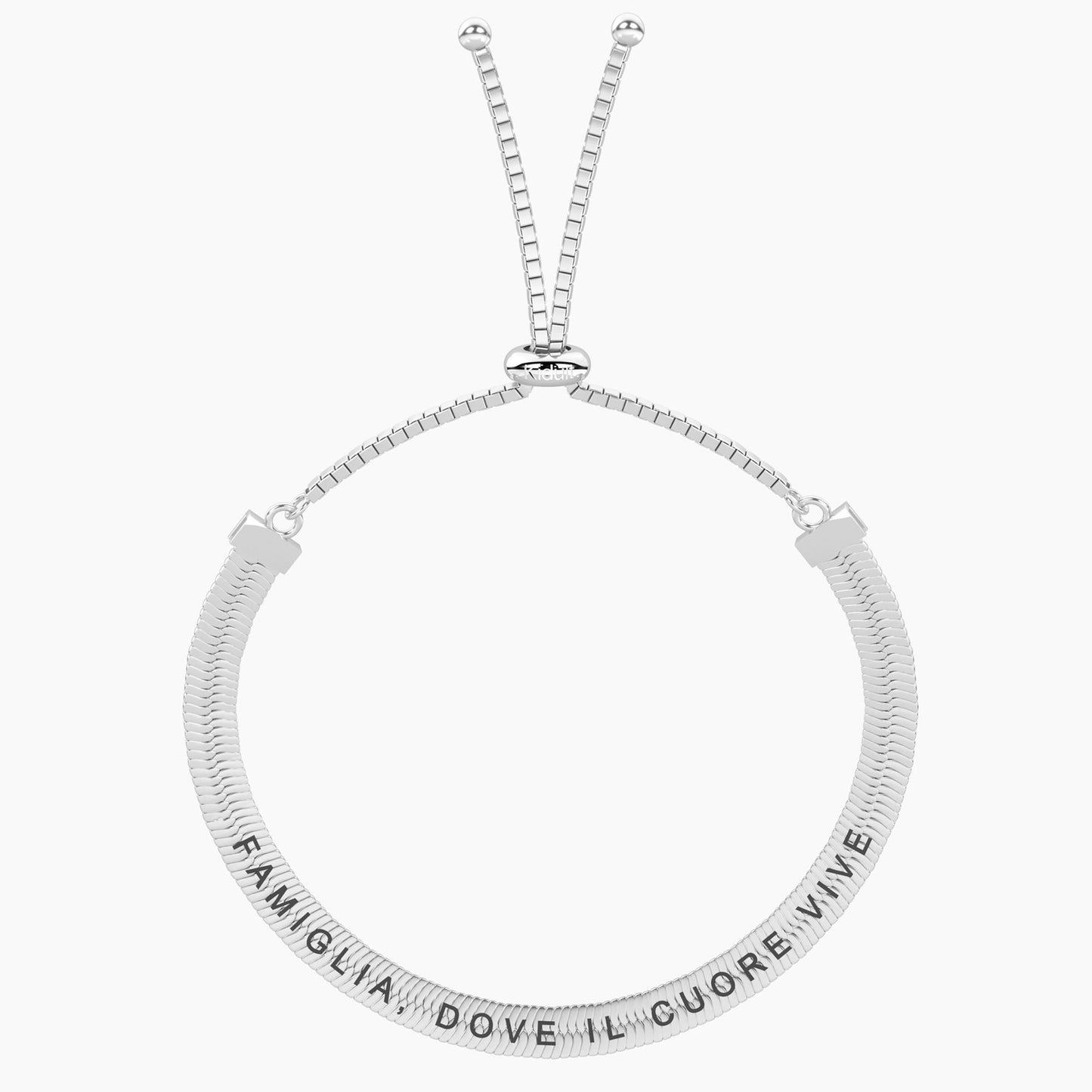 Bracciale regolabile con frase sulla famiglia - 732364 - Simmi Gioiellerie - Bracciali