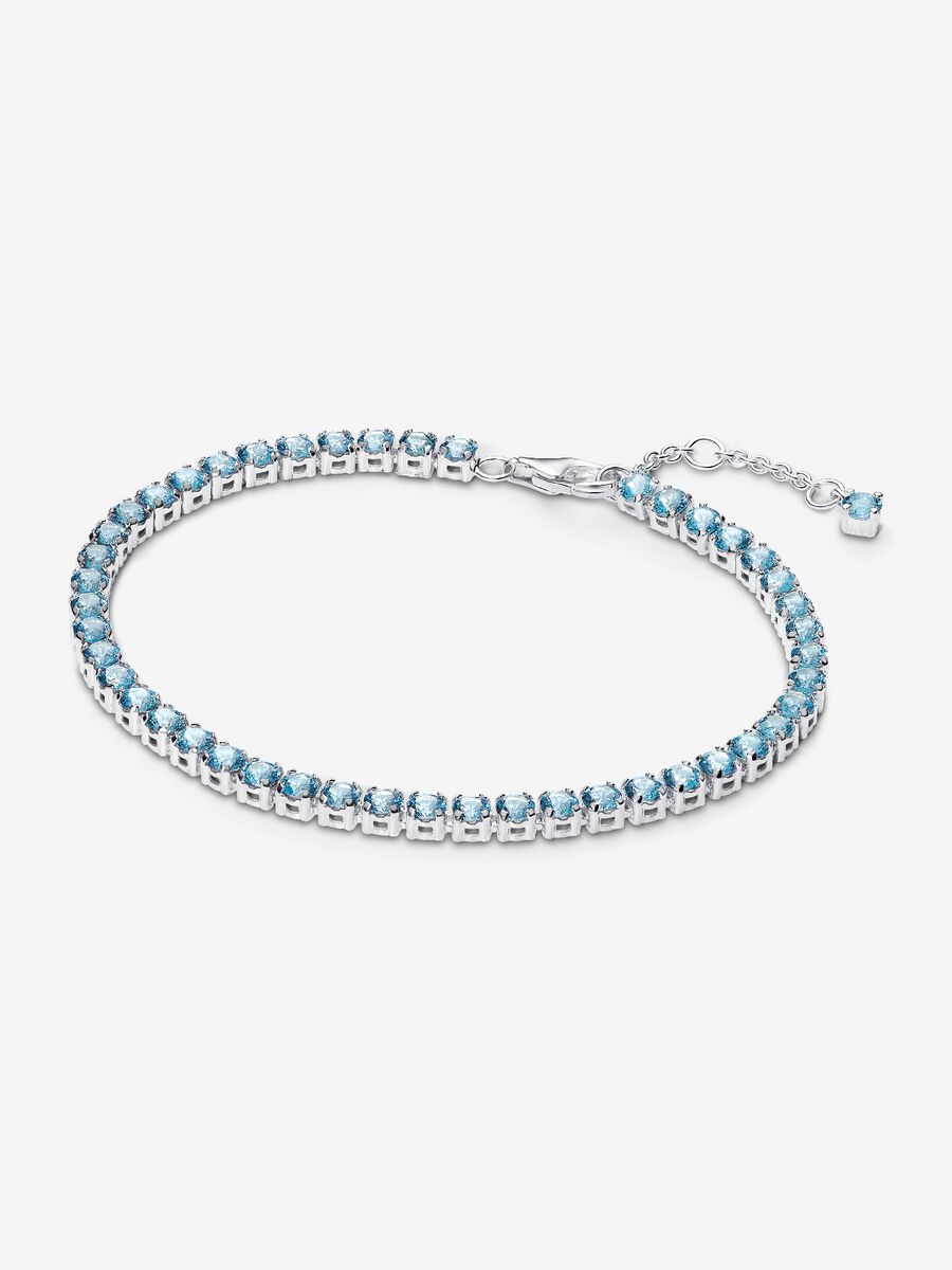 Bracciale Tennis Cristalli Azzurri - 591469C03 - Simmi Gioiellerie - Bracciali