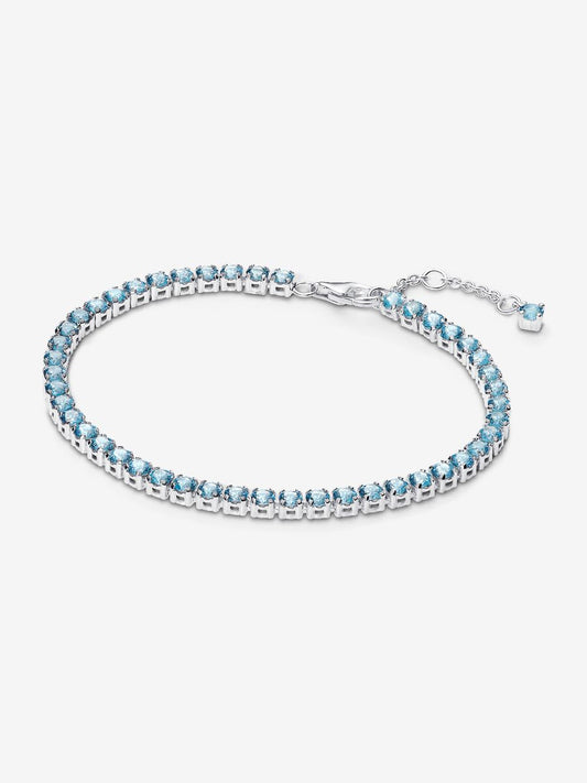 Bracciale Tennis Cristalli Azzurri - 591469C03 - Simmi Gioiellerie - Bracciali