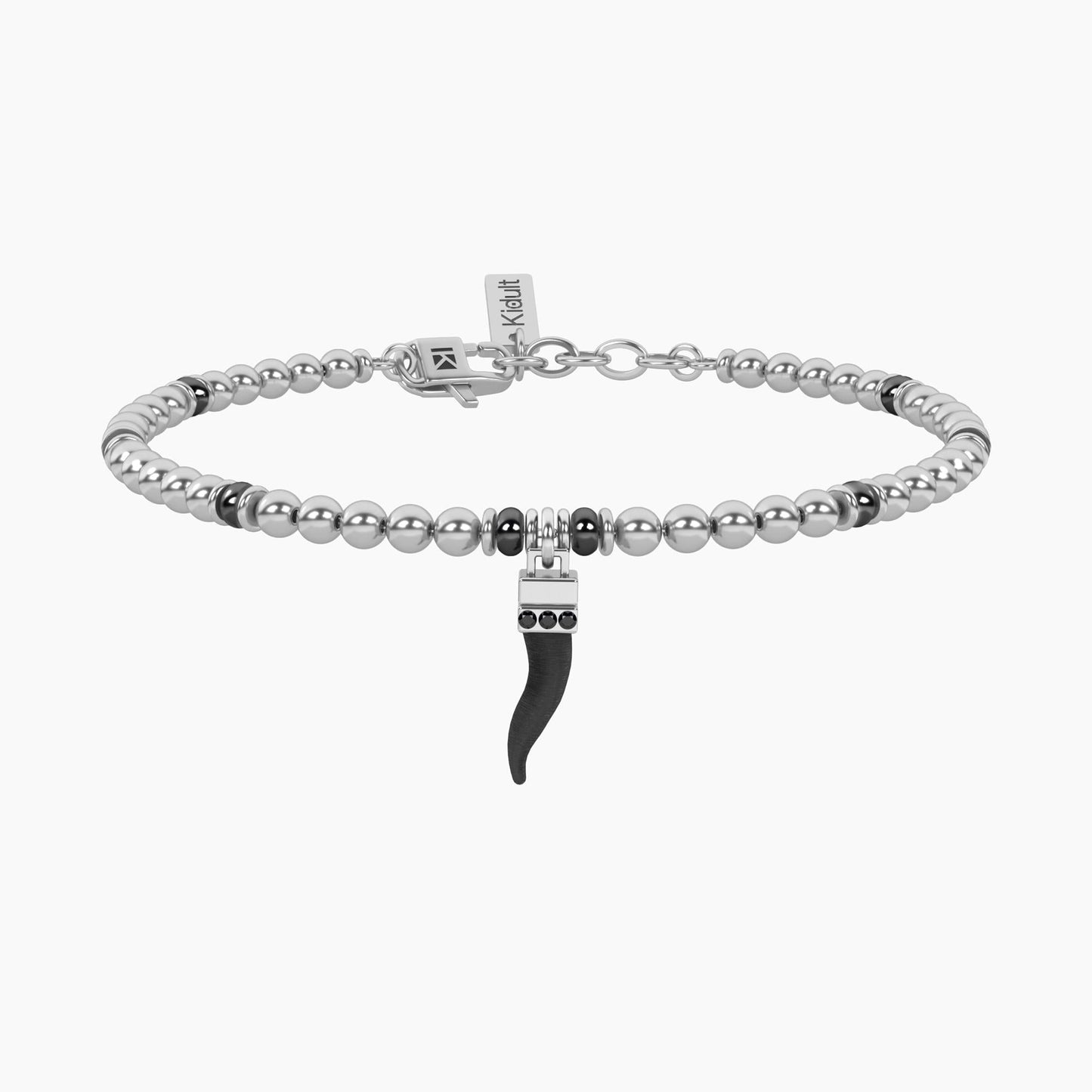 Bracciale uomo sfere con cornetto portafortuna Cornetto | protezione - 732343 - Simmi Gioiellerie - Bracciali