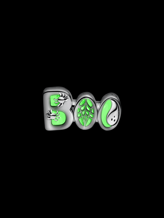 Charm "BOO" che si illumina al buio - Simmi Gioiellerie - Charm