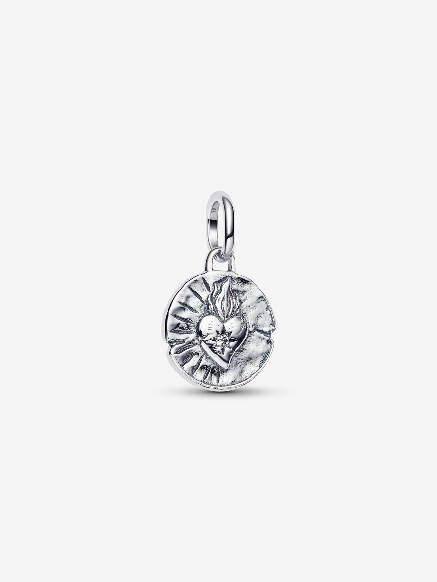 Charm Medallion Cuore Sacro "Amor Vincit Omnia" - 793975C01 - Simmi Gioiellerie - Charm
