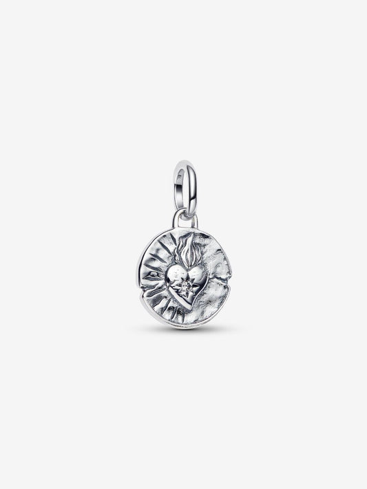 Charm Medallion Cuore Sacro "Amor Vincit Omnia" - 793975C01 - Simmi Gioiellerie - Charm