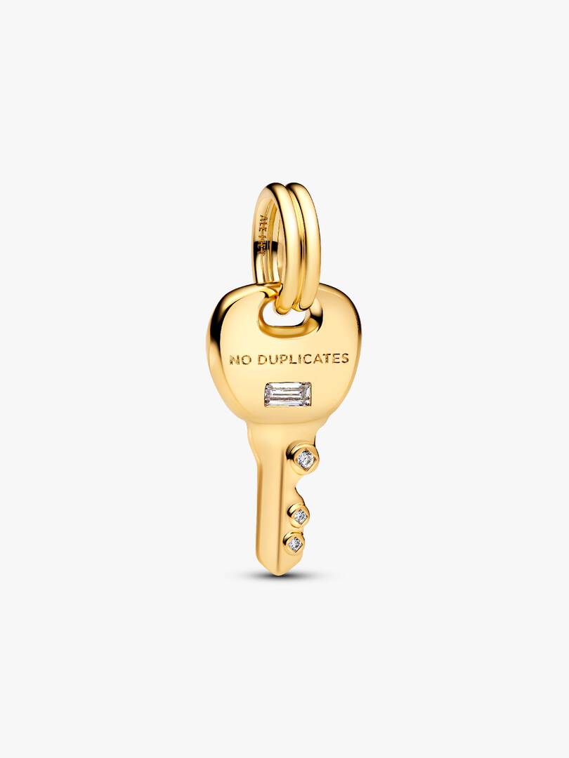 Charm Pendente Chiave "No Duplicates" - 764347C01 - Simmi Gioiellerie - Charm