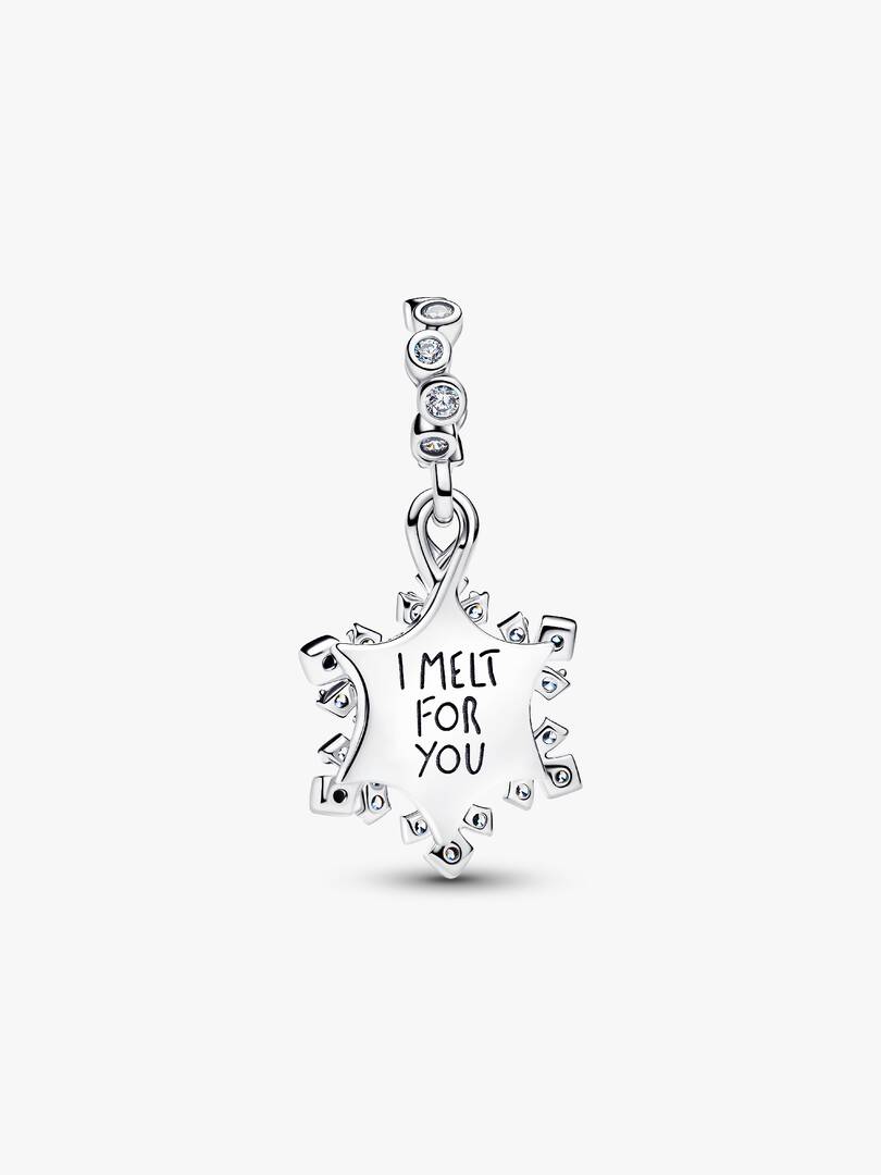 Charm pendente doppio Fiocco di neve opalescente - 794142C01 - Simmi Gioiellerie - Charm