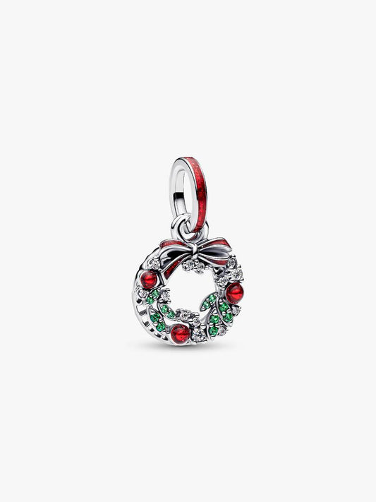 Charm Pendente Doppio Ghirlanda di Natale - 794238C01 - Simmi Gioiellerie - Charm
