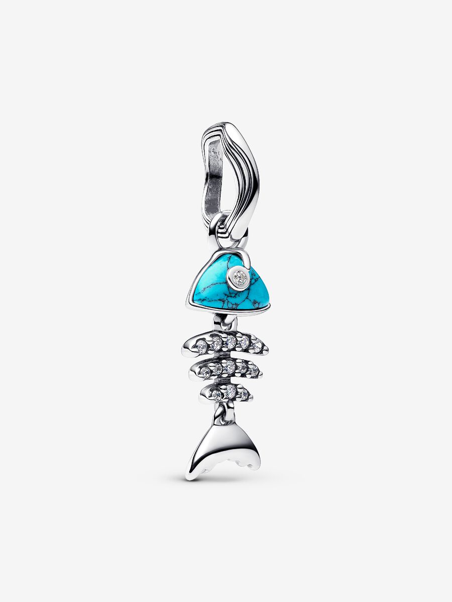 Charm Pendente Lisca Di Pesce Turchese - 793894C01 - Simmi Gioiellerie - Charm
