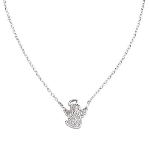 Collana Amen Donna Angeli in Argento Zircone - CLABBZ - Simmi Gioiellerie - Collane