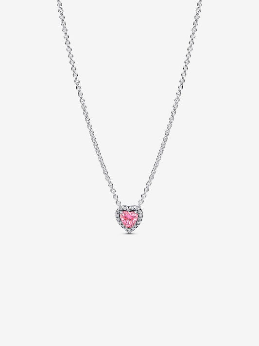 Collana Cuore in Rilievo Rosa - 398425C02 - 45 - Simmi Gioiellerie - Collane