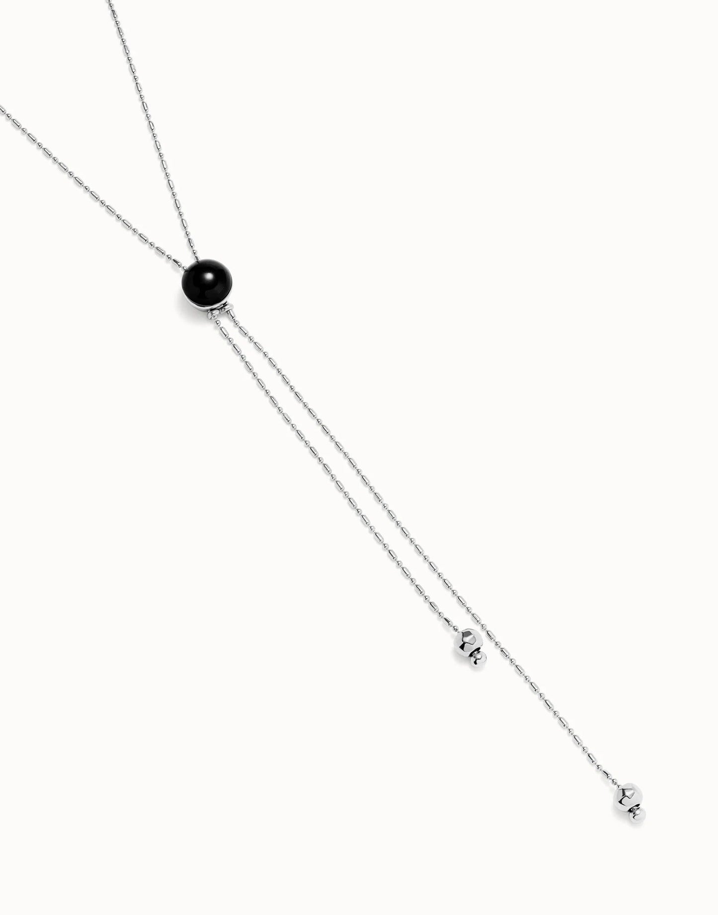 Collana da donna Uno de 50 Ciondolo lungo placcato argento Sterling con catenina regolabile e cristallo di Murano - COL2004 - Simmi Gioiellerie - Collane