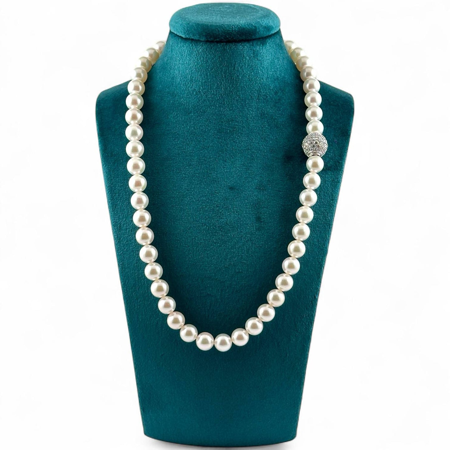 Collana in oro e diamanti con perle giappone - Simmi Gioielli - Simmi Gioiellerie - Collane