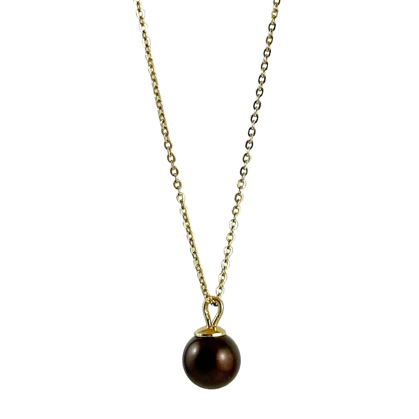 Collana in oro rosa con perla chocolate - Simmi Gioielli - Simmi Gioiellerie - Collane