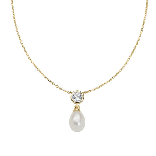 Collana Punto Luce e Perla Dorata - CLTOPEGBBZ3 - Simmi Gioiellerie - Collane