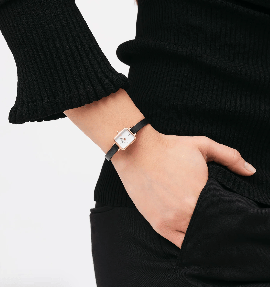 Daniel Wellington Quadro Mini Sheffield Rose Gold - DW00100728 - Simmi Gioiellerie - Orologi