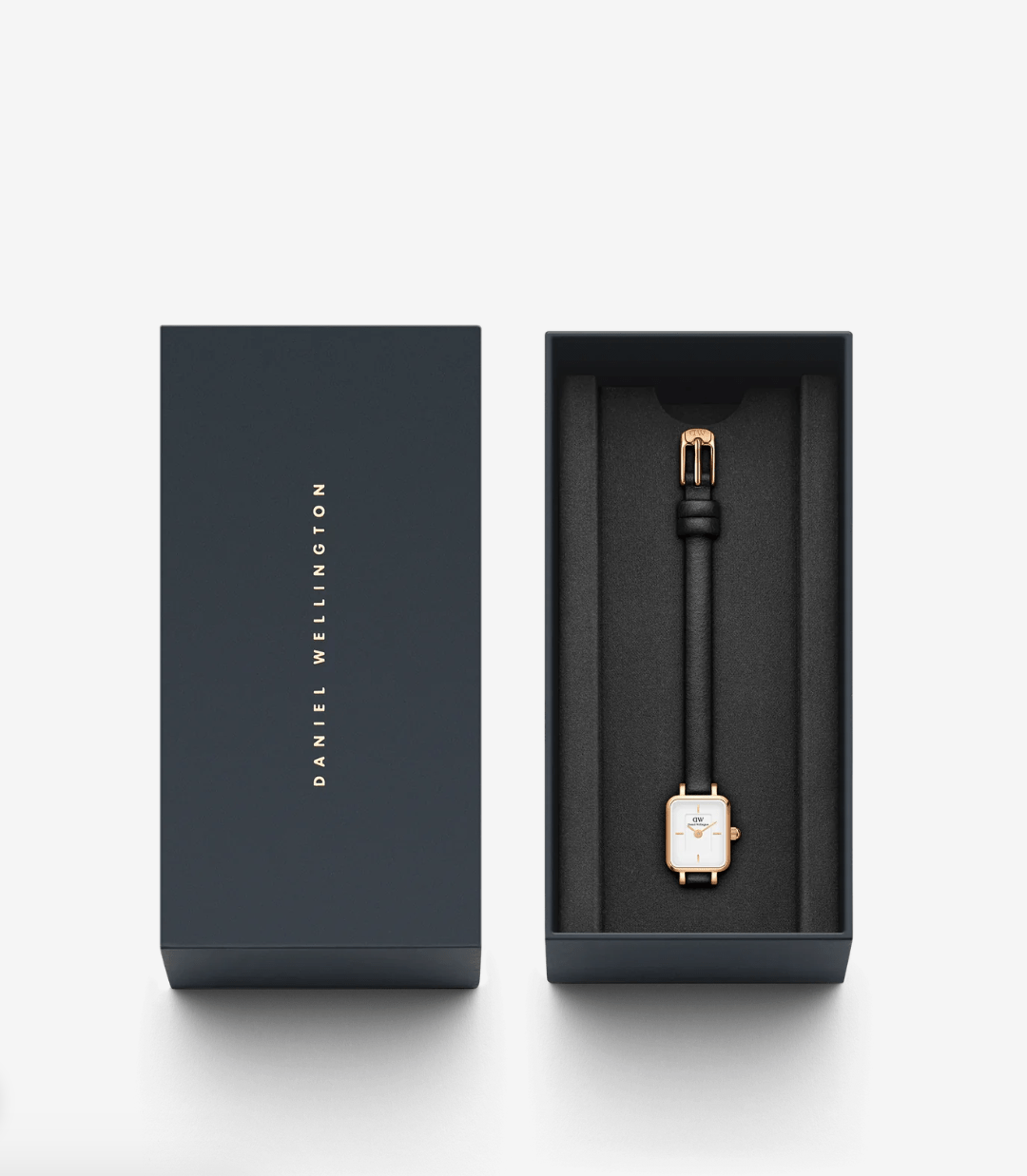 Daniel Wellington Quadro Mini Sheffield Rose Gold - DW00100728 - Simmi Gioiellerie - Orologi