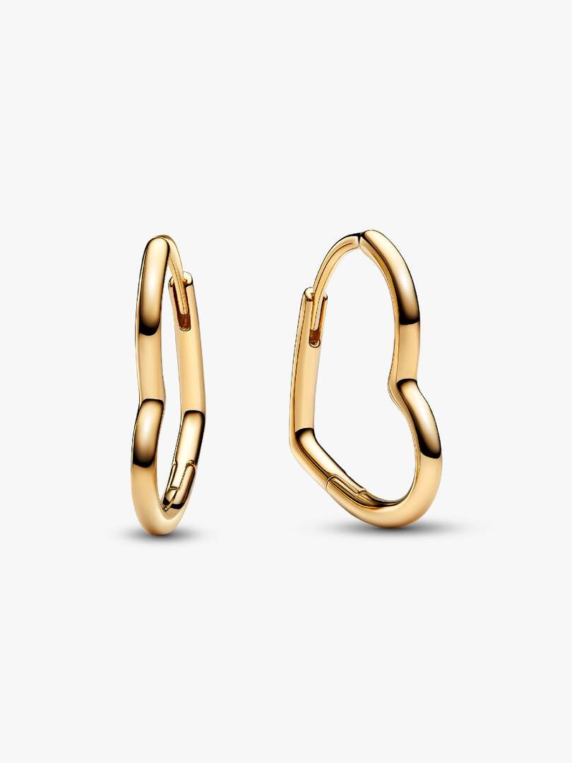 Orecchini Cerchi Cuori Asimmetrici - 268307C00 - Simmi Gioiellerie - Orecchini