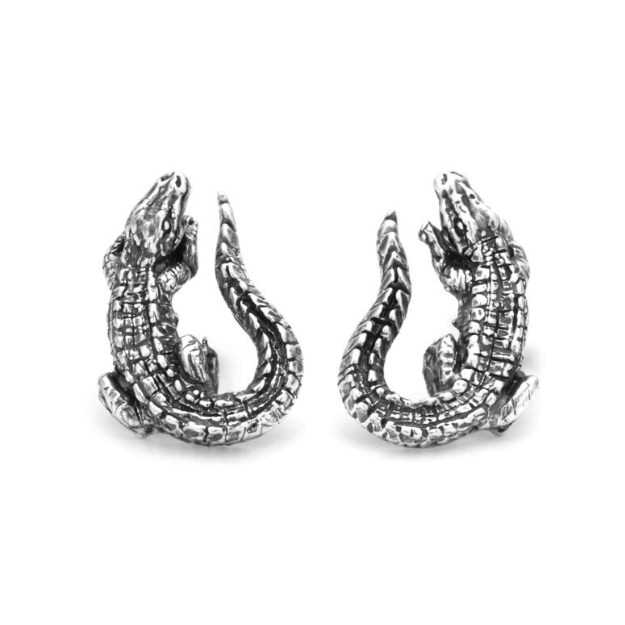 Orecchini donna Bottone Coccodrillo - 12267 - Simmi Gioiellerie - Orecchini