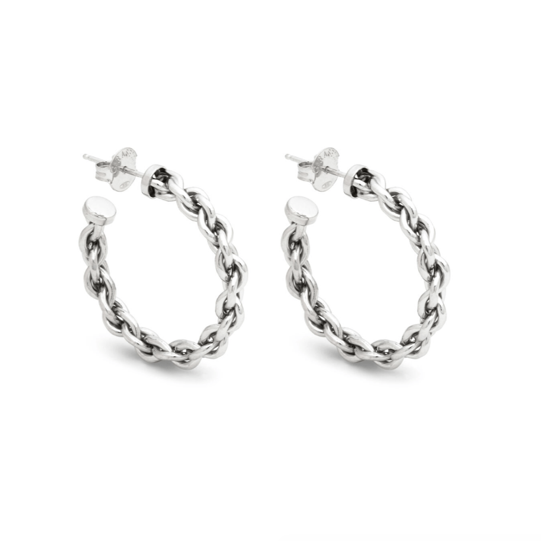 Orecchini donna Giovanni Raspini Cerchio Catena Medi - 12355 - Simmi Gioiellerie - Orecchini