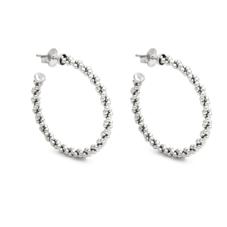 Orecchini donna Giovanni Raspini Cerchio Treccia Grandi - 12353 - Simmi Gioiellerie - Orecchini