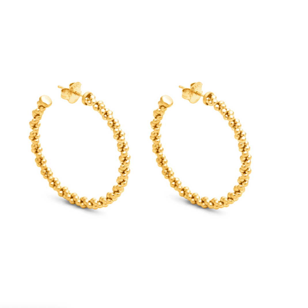 Orecchini donna Giovanni Raspini Cerchio Treccia Grandi - 12365 - Simmi Gioiellerie - Orecchini