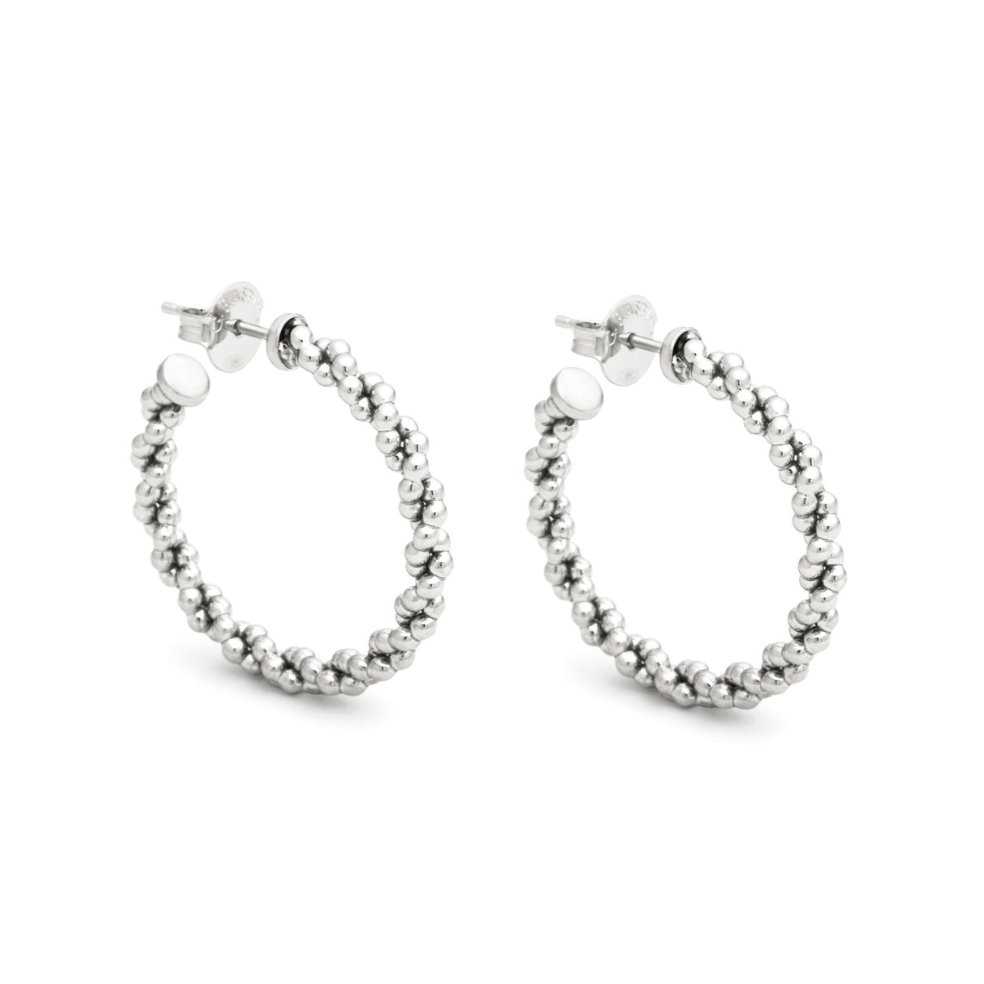 Orecchini donna Giovanni Raspini Cerchio Treccia Medi - 12352 - Simmi Gioiellerie - Orecchini