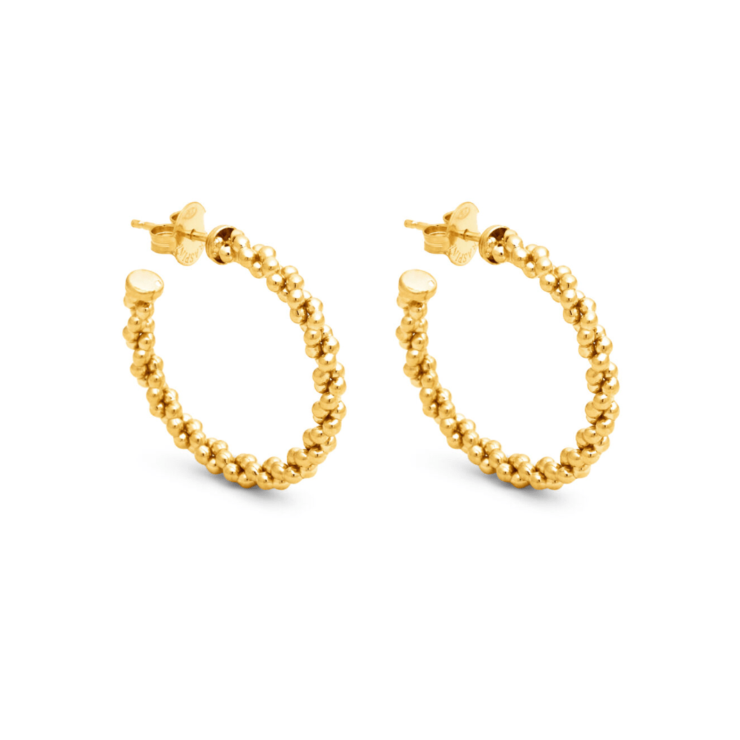 Orecchini donna Giovanni Raspini Cerchio Treccia Medi - 12364 - Simmi Gioiellerie - Orecchini