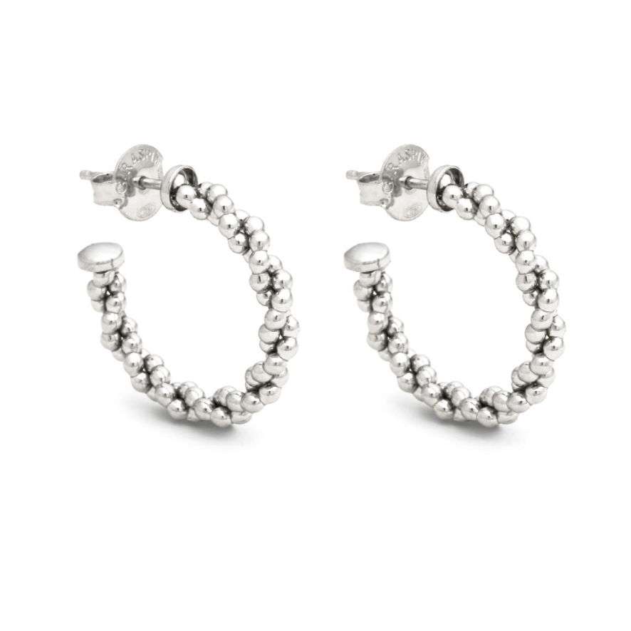 Orecchini donna Giovanni Raspini Cerchio Treccia Piccoli - 12351 - Simmi Gioiellerie - Orecchini