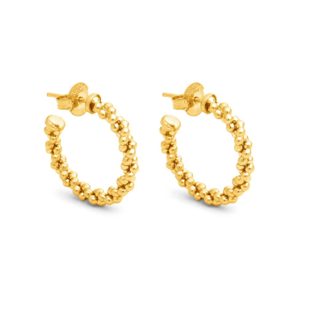 Orecchini donna Giovanni Raspini Cerchio Treccia Piccoli - 12363 - Simmi Gioiellerie - Orecchini