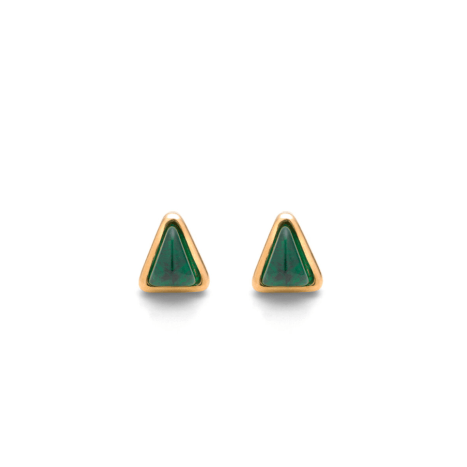Orecchini Donna Giovanni Raspini Green Blade Dorati - 12304 - Simmi Gioiellerie - Orecchini