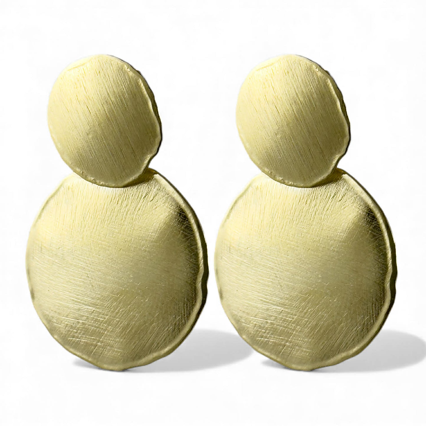 Orecchini pendenti tondi in argento dorato - Simmi925 - Simmi Gioiellerie - Orecchini