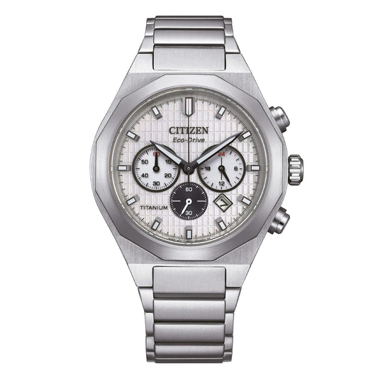 Orologio Citizen Collezione Super Titanium Zenshin Senkei Crono Super Titanio - CA4690 - 51A - Simmi Gioiellerie - Orologi