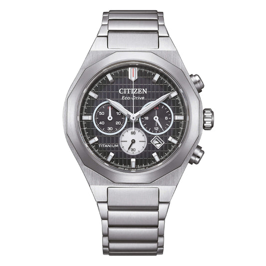 Orologio Citizen Collezione Super Titanium Zenshin Senkei Crono Super Titanio - CA4690 - 51E - Simmi Gioiellerie - Orologi