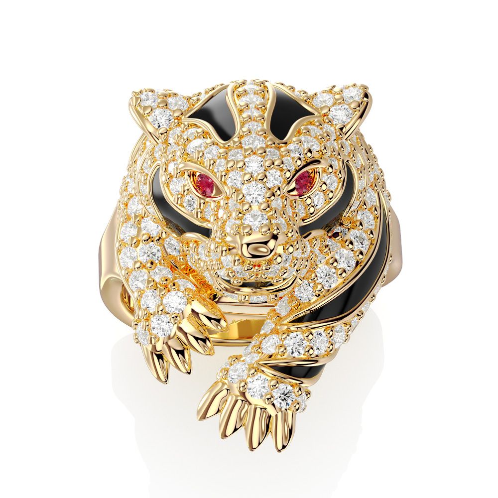 Rebecca Gioielli Anello Tigre Urban Jungle - BUJAOB05 - Simmi Gioiellerie - Anelli